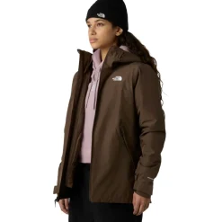 The North Face Carto Mono Triclimate 3-in-1 outdoor jack dames smokey brown