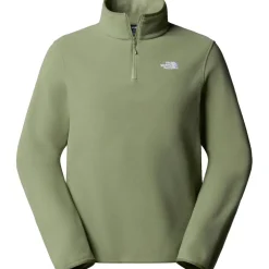 The North Face  Glacier Fleece 1/4 zip trui heren bark mist