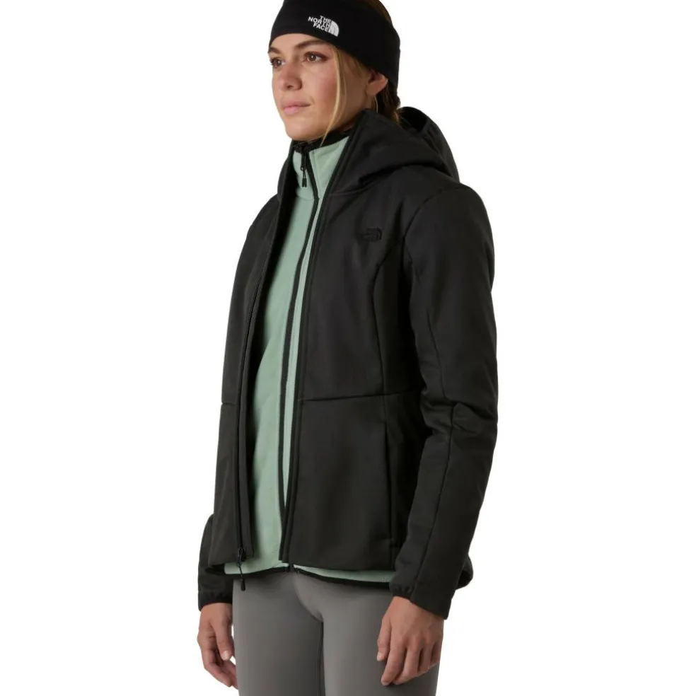 The North Face Quest Highloft softshell jas dames TNF black heather