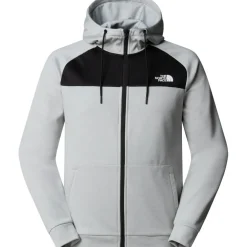 The North Face Reaxion fleece vest heren high rise grey light heather TNF black