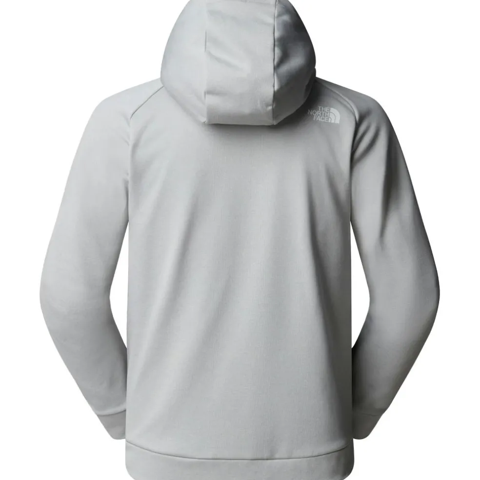 The North Face Reaxion fleece vest heren high rise grey light heather TNF black