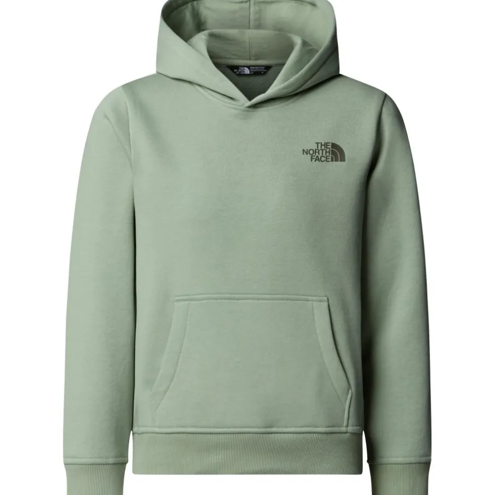 The North Face Redbox hoodie junior slate moss new taupe green