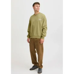 TheJoggConcept Rubi sweater heren split pea
