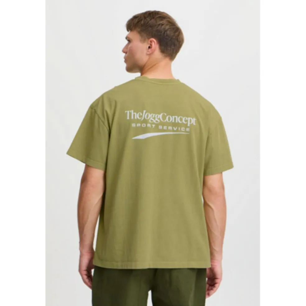 TheJoggConcept Sasa shirt heren split pea