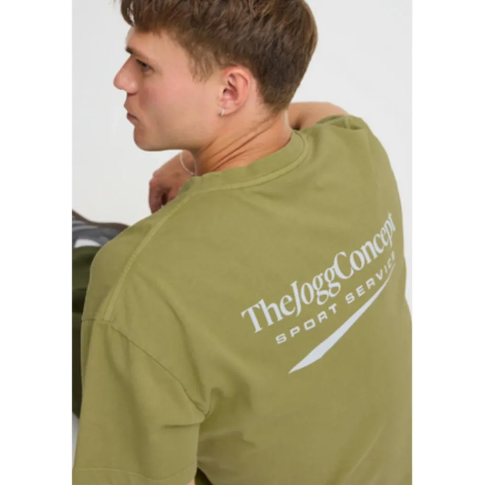 TheJoggConcept Sasa shirt heren split pea