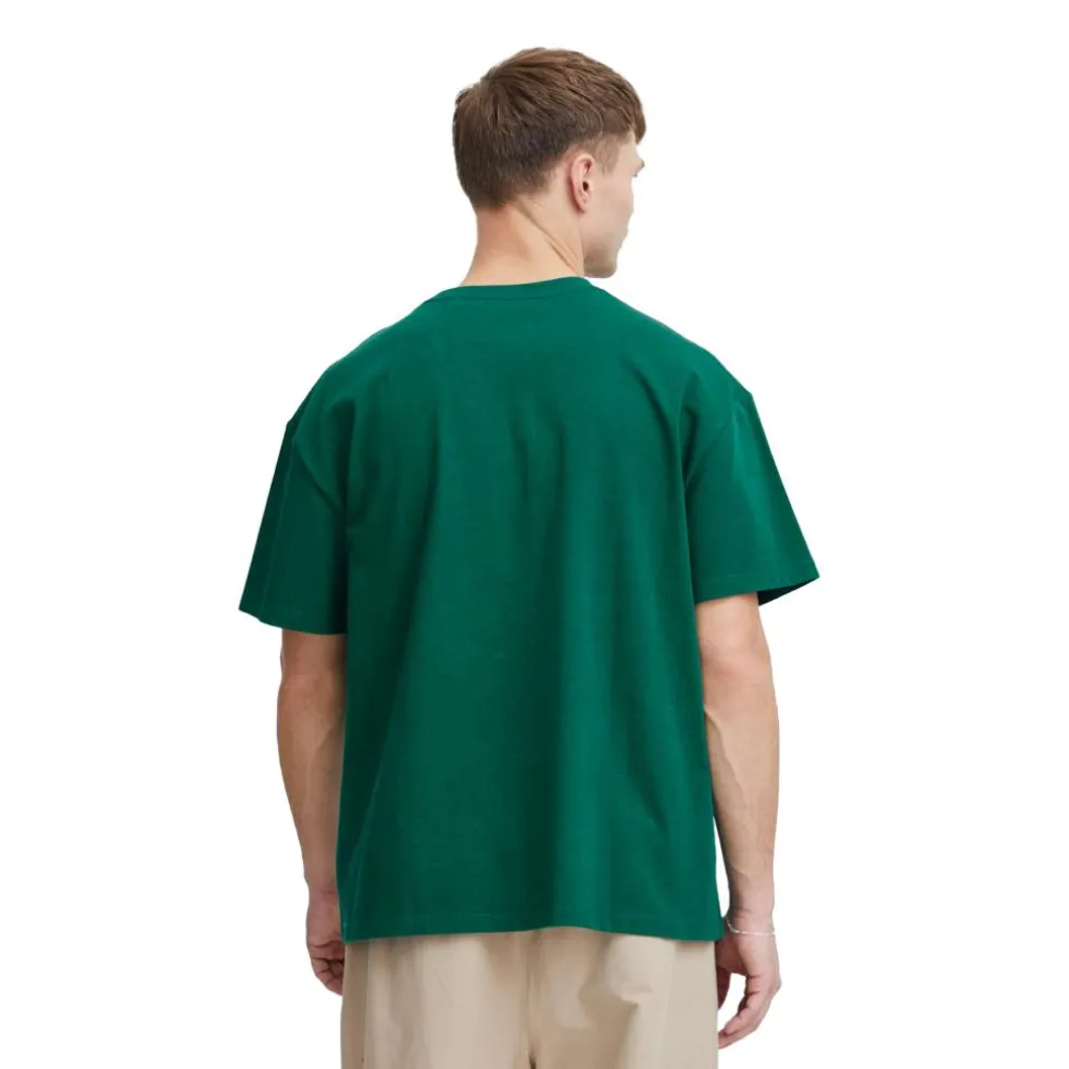 TheJoggConcept Silas Logo shirt heren evergreen