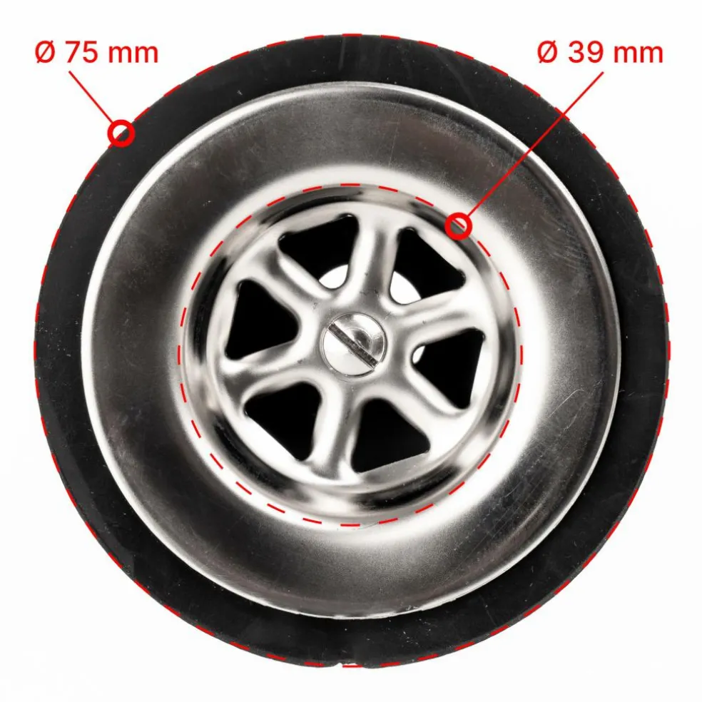 Thetford Afvoerplug recht 19 mm