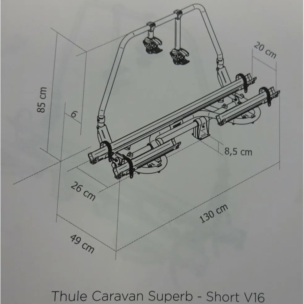 Thule Caravan Superb Short V16 fietsendrager