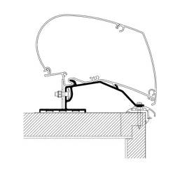 Thule Omnistor 9200-6300-6200 montageadapter