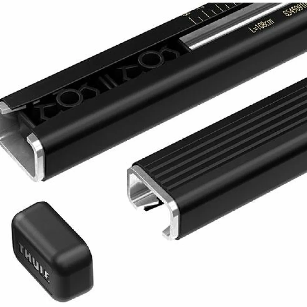Thule SquareBar Evo 108 dakdragerstang black per 2 stuks