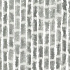 Travellife Chenille Streep vliegengordijn 185 x 56 cm grey white