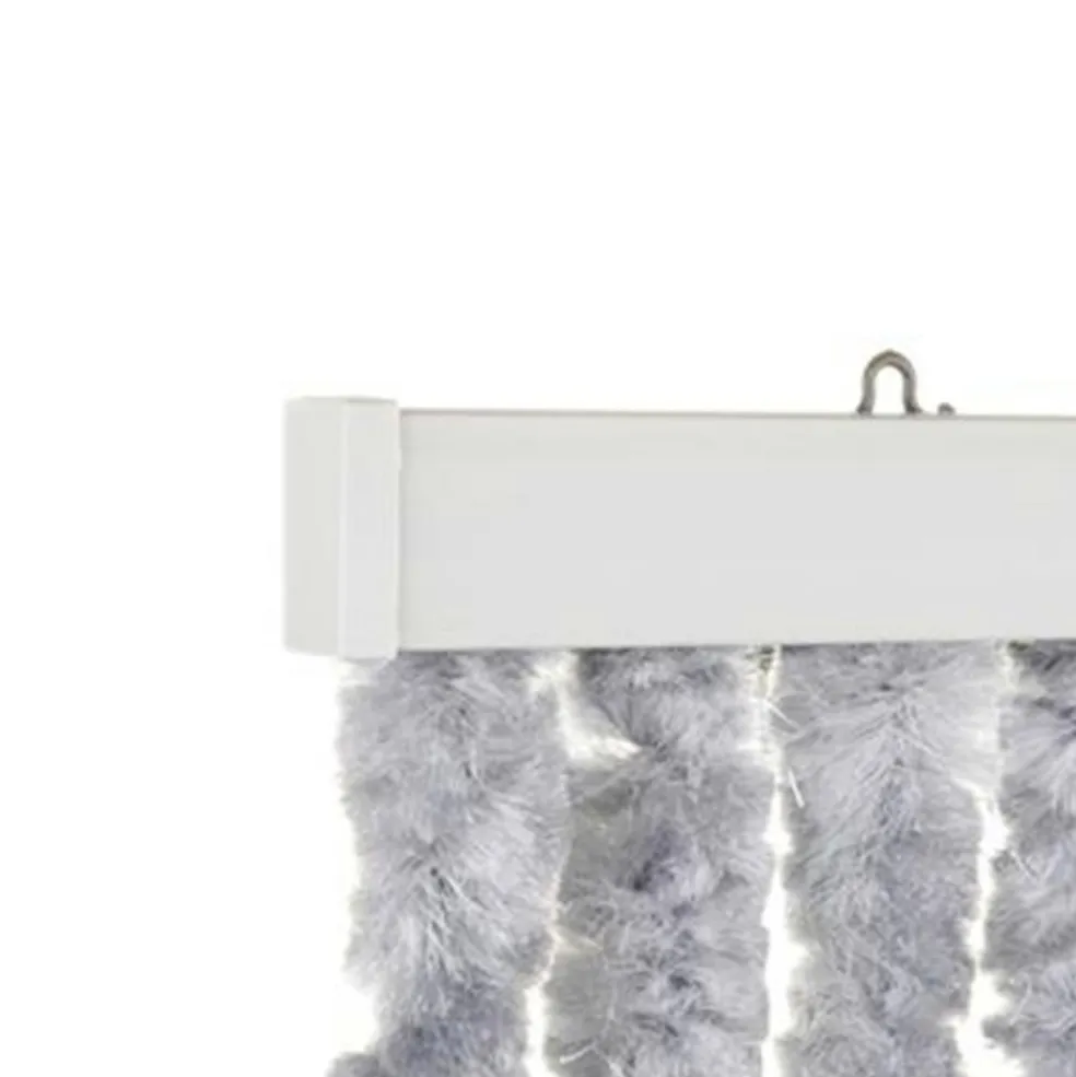 Travellife Chenille Streep vliegengordijn 185 x 56 cm grey white