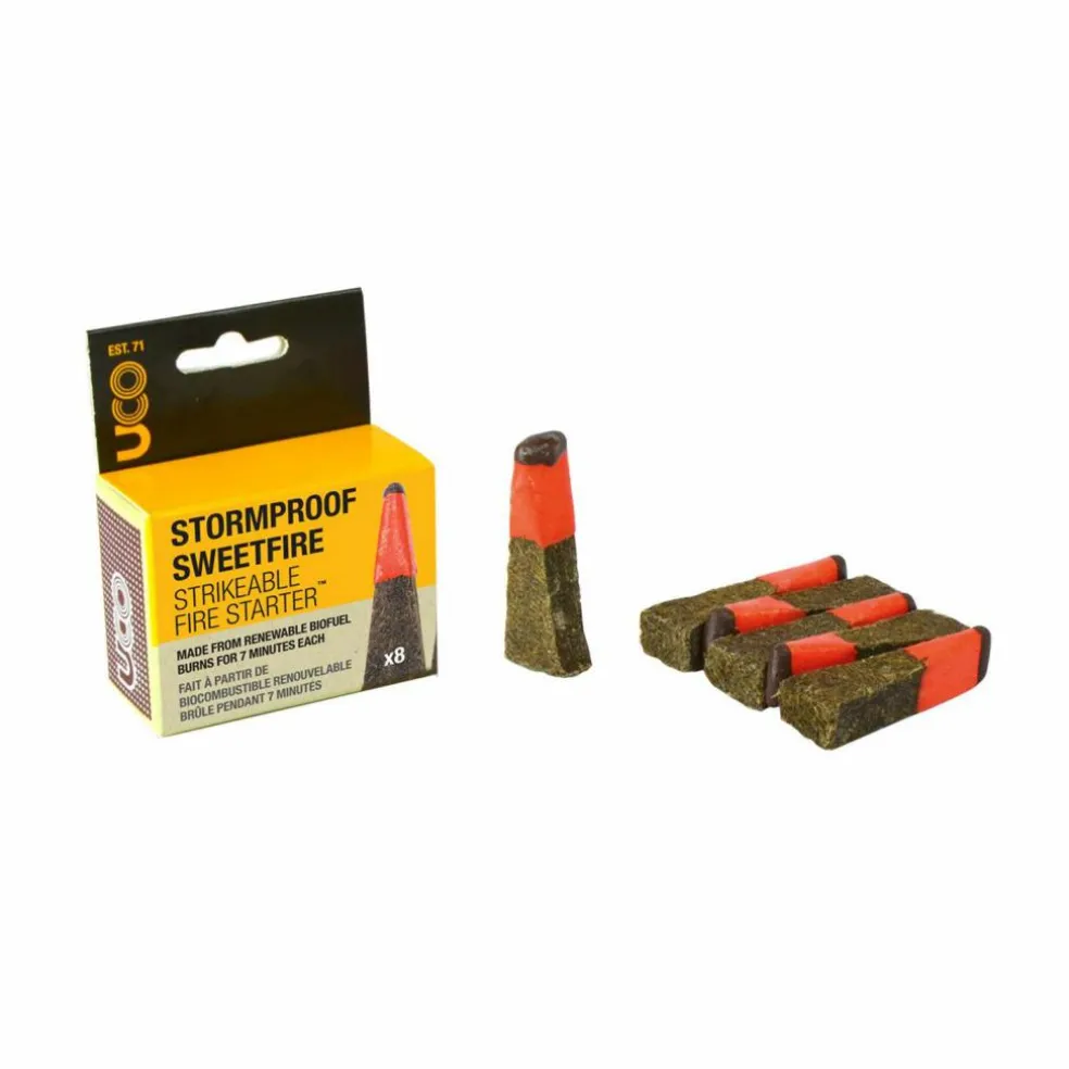 Uco Stormproof Sweetfire Firestarter lucifers 8-pack