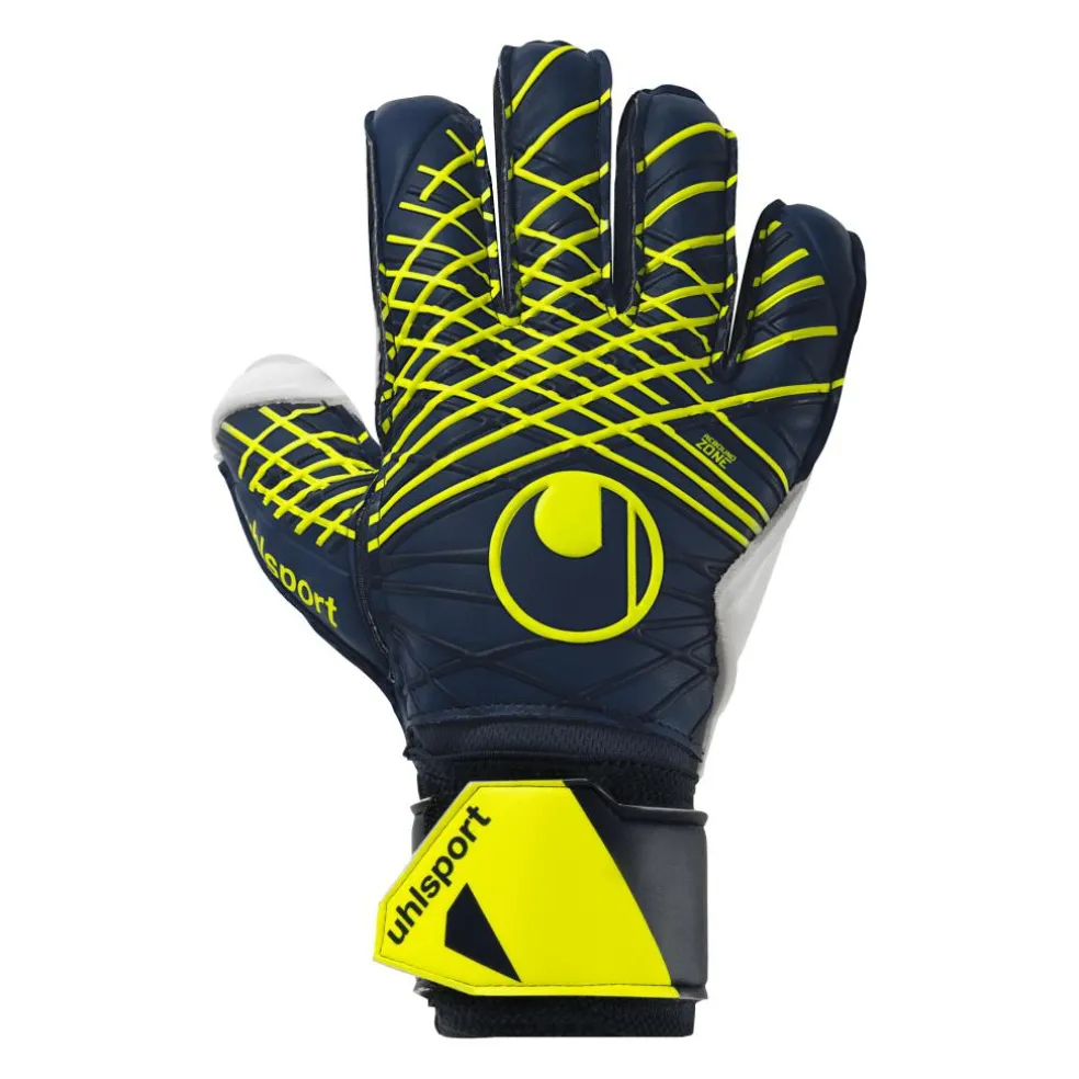Uhlsport Prediction Soft Flex Frame keepershandschoenen marine white fluo yellow