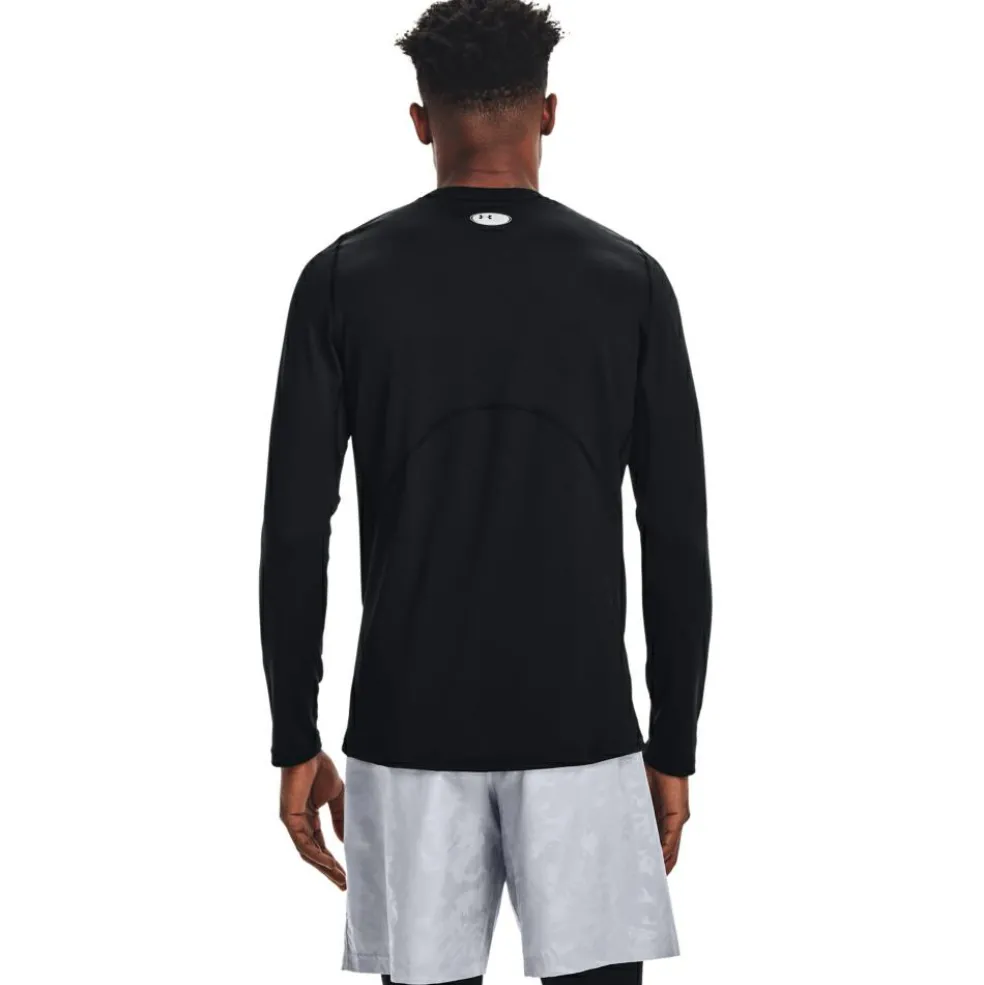 Under Armour ColdGear Fitted Crew shirt heren black
