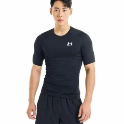 Under Armour  HeatGear SS shirt heren black white