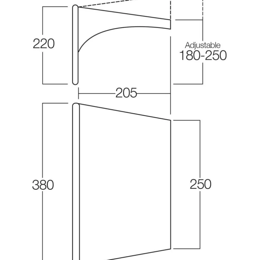 Vango Airbeam Sky Canopy caravanluifel 250 cm