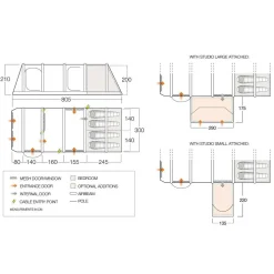 Vango Anantara IV Air TC 450XL opblaasbare tent grey