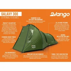 Vango Galaxy 300 lichtgewicht tunneltent green