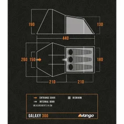 Vango Galaxy 300 lichtgewicht tunneltent green