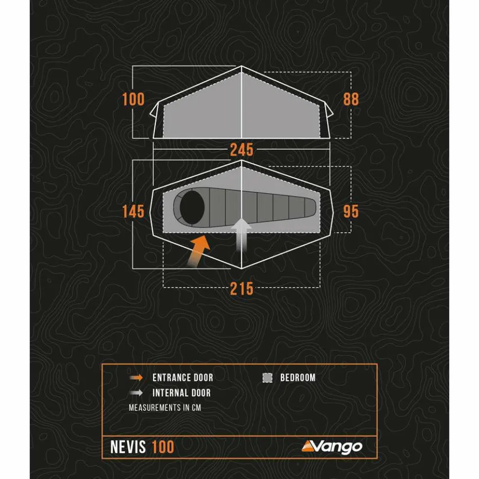 Vango Nevis 100 lichtgewicht tunneltent green