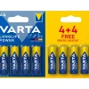 Varta Longlife Power Alkaline AA batterij 8-pack