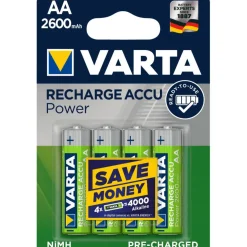 Varta Recharge Accu Power NiMH AA oplaadbare batterij 4-pack