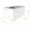 Vecam Watertank 95 liter 73 x 39 x 34 cm wit