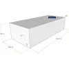 Vecam Watertank 73 liter 88 x 39 x 23 cm wit