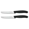 Victorinox Tafelmes zwart 2 stuks