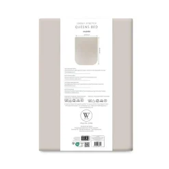 Walra Travel Jersey hoeslaken Queens bed zand
