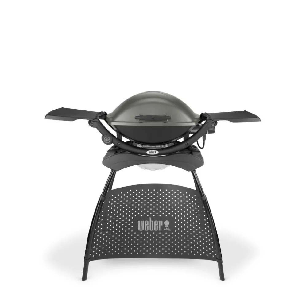 Weber Q2400 elektrische barbecue dark grey inclusief stand