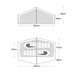 Wild Country Halny Elite 2 lichtgewicht tunneltent blue