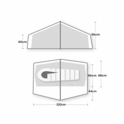 Wild Country  Halny Elite 1 lichtgewicht tunneltent  blue