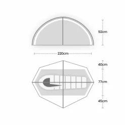 Wild Country  Helm Compact 1 lichtgewicht koepeltent green