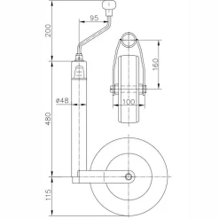 Winterhoff Premium neuswiel met kogeldrukmeter