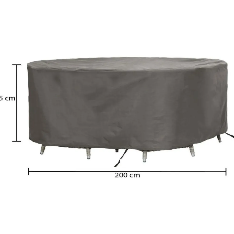 Winza Outdoor Covers Premium tuinset hoes ø 200 x 85 cm grey