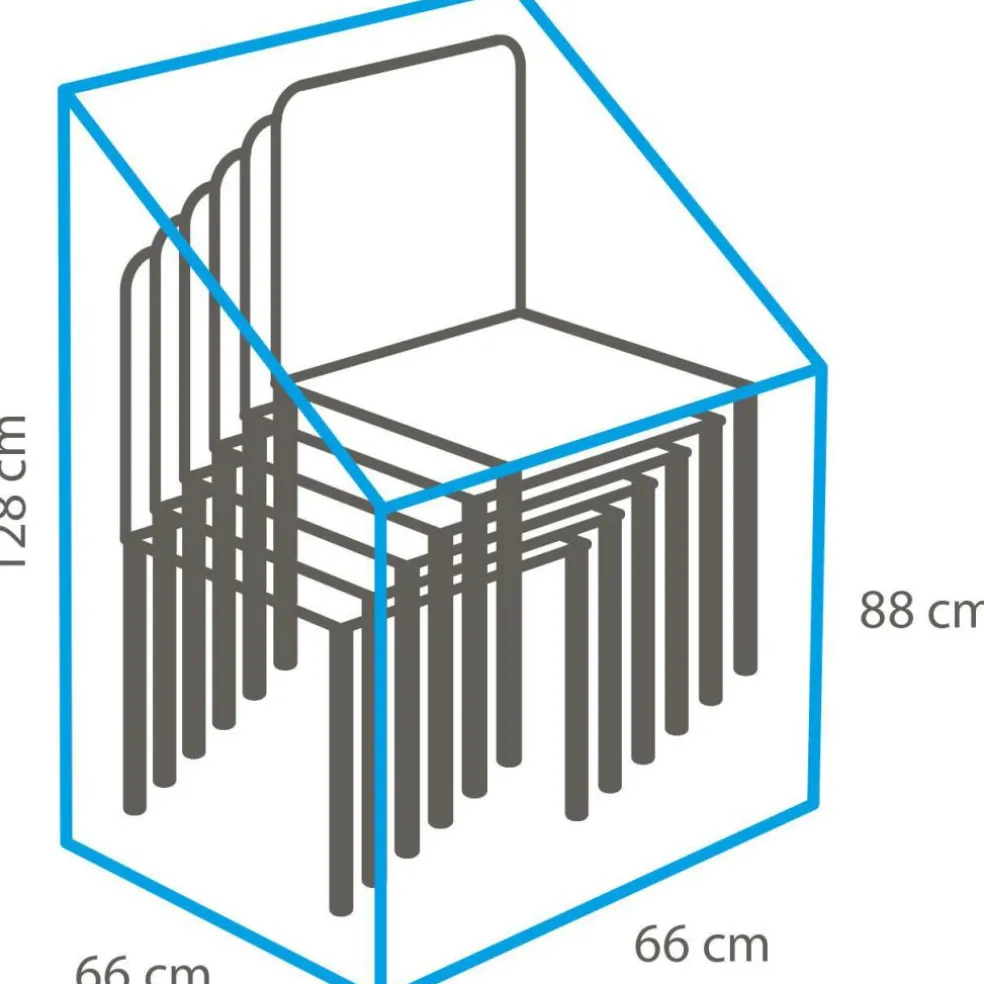Winza Outdoor Covers Premium beschermhoes stapelstoelen 66 x 66 x 128