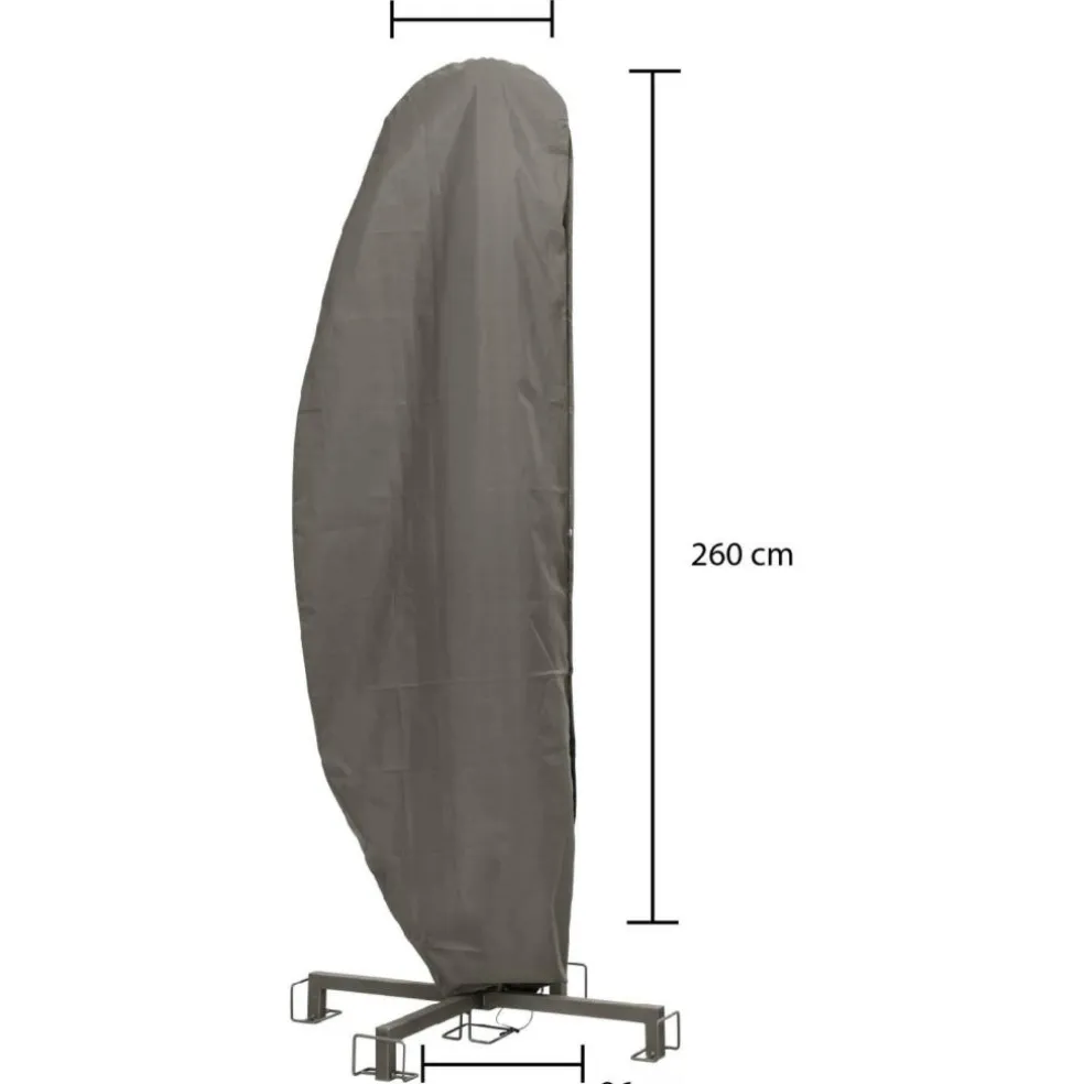 Winza Outdoor Covers Premium parasolhoes 260 x 86 antraciet