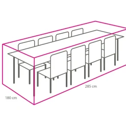 Winza Outdoor Covers Premium tuinset hoes XL 285 x 180 x 95