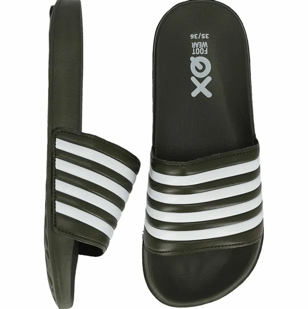 XQ 000133894006 slippers junior teens green white