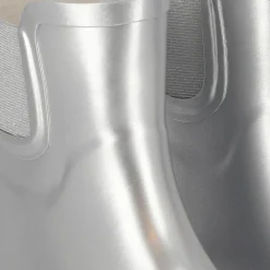 XQ Chelsea regenlaarzen dames silver metallic