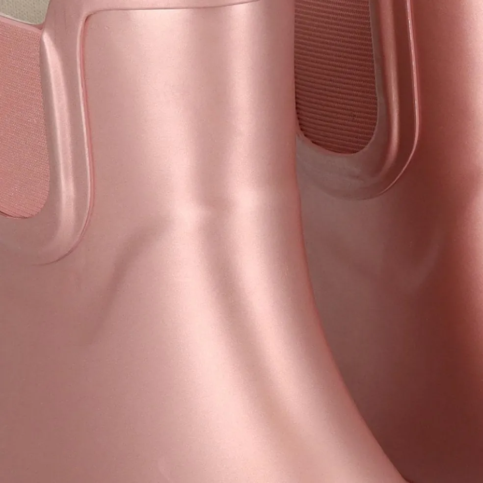 XQ Chelsea regenlaarzen dames pink metallic