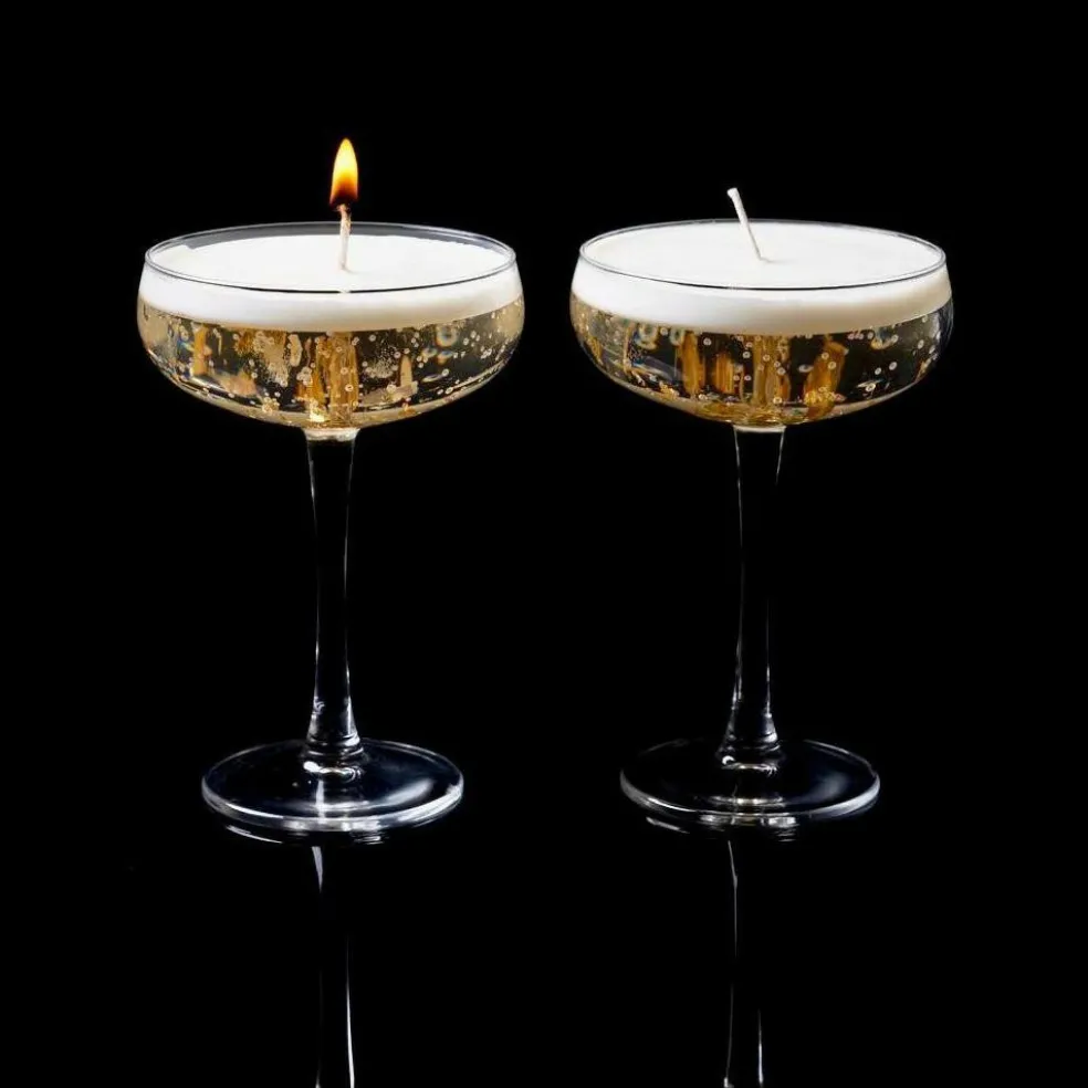 Yes We Candle Champagne kaars transparant
